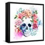 Skull-Zenina-Framed Stretched Canvas