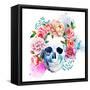 Skull-Zenina-Framed Stretched Canvas