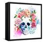 Skull-Zenina-Framed Stretched Canvas