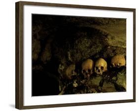 Skulls in Caves, Indonesia-Michael Brown-Framed Photographic Print