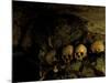 Skulls in Caves, Indonesia-Michael Brown-Mounted Photographic Print
