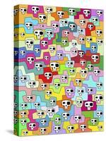 Skulls Pattern II-Miguel Balbás-Stretched Canvas