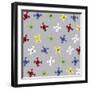 Skulls Pattern-Erin Clark-Framed Giclee Print