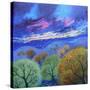 Sky 1, 2023, (Acrylics on Canvas)-Lisa Graa Jensen-Stretched Canvas