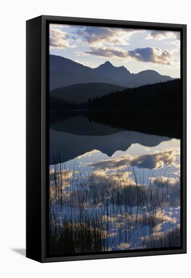 Sky and Clouds Reflecting in Patricia Lake-W. Perry Conway-Framed Stretched Canvas