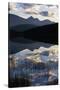 Sky and Clouds Reflecting in Patricia Lake-W. Perry Conway-Stretched Canvas