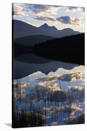 Sky and Clouds Reflecting in Patricia Lake-W. Perry Conway-Stretched Canvas