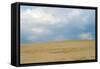 Sky and sand dunes, Indiana Dunes, Indiana, USA-Anna Miller-Framed Stretched Canvas