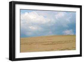 Sky and sand dunes, Indiana Dunes, Indiana, USA-Anna Miller-Framed Photographic Print