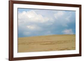 Sky and sand dunes, Indiana Dunes, Indiana, USA-Anna Miller-Framed Photographic Print