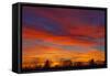 Sky at sunset, Winnipeg, Manitoba, Canada.-Mike Grandmaison-Framed Stretched Canvas