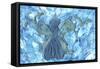 Sky Blue Angel-Wolf Heart Illustrations-Framed Stretched Canvas