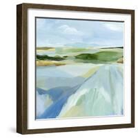 Sky Blue Fields I-Annie Warren-Framed Art Print