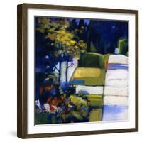 Sky Blue-Lou Wall-Framed Giclee Print