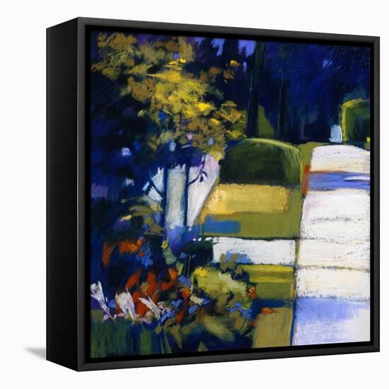 Sky Blue-Lou Wall-Framed Stretched Canvas