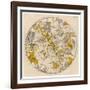 Sky Chart Showing the Signs of the Zodiac and Other Celestial Features-null-Framed Photographic Print