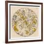 Sky Chart Showing the Signs of the Zodiac and Other Celestial Features-null-Framed Photographic Print