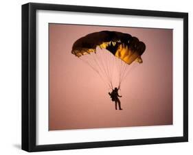 Sky Diver Floating in the Air-Paul Sutton-Framed Photographic Print