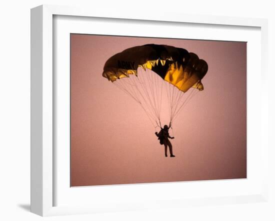 Sky Diver Floating in the Air-Paul Sutton-Framed Photographic Print