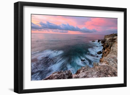 Sky Fire Seascape, Kauai, Poipu, Hawaii Islands-Vincent James-Framed Photographic Print