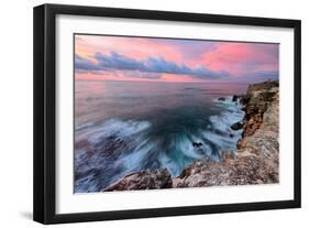 Sky Fire Seascape, Kauai, Poipu, Hawaii Islands-Vincent James-Framed Photographic Print