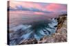 Sky Fire Seascape, Kauai, Poipu, Hawaii Islands-Vincent James-Stretched Canvas