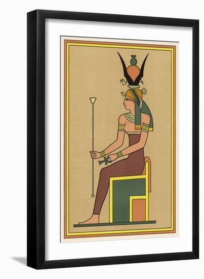 Sky-Goddess Mother of the Gods after Copulating with Her Brother the Earth-God Geb-E.a. Wallis Budge-Framed Art Print