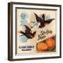 Sky High Brand - California - Citrus Crate Label-Lantern Press-Framed Art Print