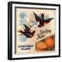 Sky High Brand - California - Citrus Crate Label-Lantern Press-Framed Art Print