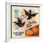 Sky High Brand - California - Citrus Crate Label-Lantern Press-Framed Art Print