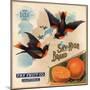 Sky High Brand - California - Citrus Crate Label-Lantern Press-Mounted Art Print