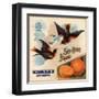 Sky High Brand - California - Citrus Crate Label-Lantern Press-Framed Art Print