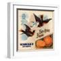 Sky High Brand - California - Citrus Crate Label-Lantern Press-Framed Art Print