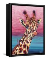 Sky High Giraffe I-Carolee Vitaletti-Framed Stretched Canvas