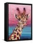 Sky High Giraffe I-Carolee Vitaletti-Framed Stretched Canvas