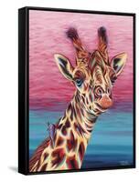 Sky High Giraffe I-Carolee Vitaletti-Framed Stretched Canvas