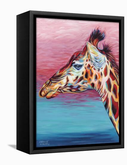 Sky High Giraffe II-Carolee Vitaletti-Framed Stretched Canvas