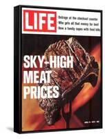 Sky-High Meat Prices, April 14, 1972-Co Rentmeester-Framed Stretched Canvas