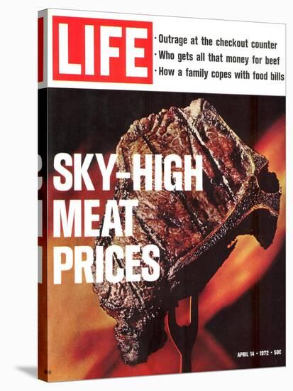 Sky-High Meat Prices, April 14, 1972-Co Rentmeester-Stretched Canvas