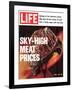 Sky-High Meat Prices, April 14, 1972-Co Rentmeester-Framed Photographic Print