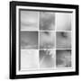 Sky - In Black and White-Jan Weiss-Framed Art Print