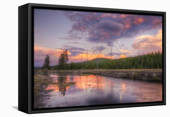 Sky Magic at Sunset in Yellowstone National Park-Vincent James-Framed Stretched Canvas