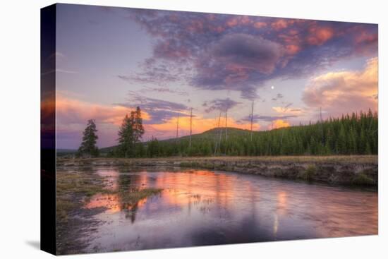 Sky Magic at Sunset in Yellowstone National Park-Vincent James-Stretched Canvas