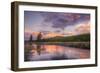 Sky Magic at Sunset in Yellowstone National Park-Vincent James-Framed Premium Photographic Print