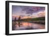 Sky Magic at Sunset in Yellowstone National Park-Vincent James-Framed Premium Photographic Print