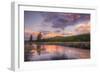 Sky Magic at Sunset in Yellowstone National Park-Vincent James-Framed Premium Photographic Print