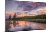 Sky Magic at Sunset in Yellowstone National Park-Vincent James-Mounted Premium Photographic Print