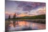 Sky Magic at Sunset in Yellowstone National Park-Vincent James-Mounted Photographic Print
