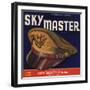 Sky Master Brand - Exeter, California - Citrus Crate Label-Lantern Press-Framed Art Print