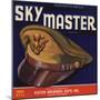 Sky Master Brand - Exeter, California - Citrus Crate Label-Lantern Press-Mounted Art Print